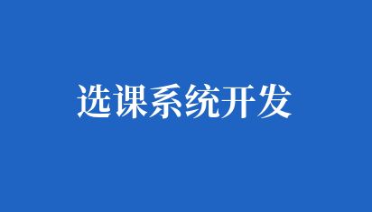 高校选课系统开发